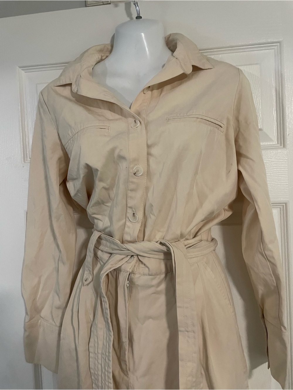 Zara Women's Jumpsuit in Light Beige Size XS - Picture 3 of 4